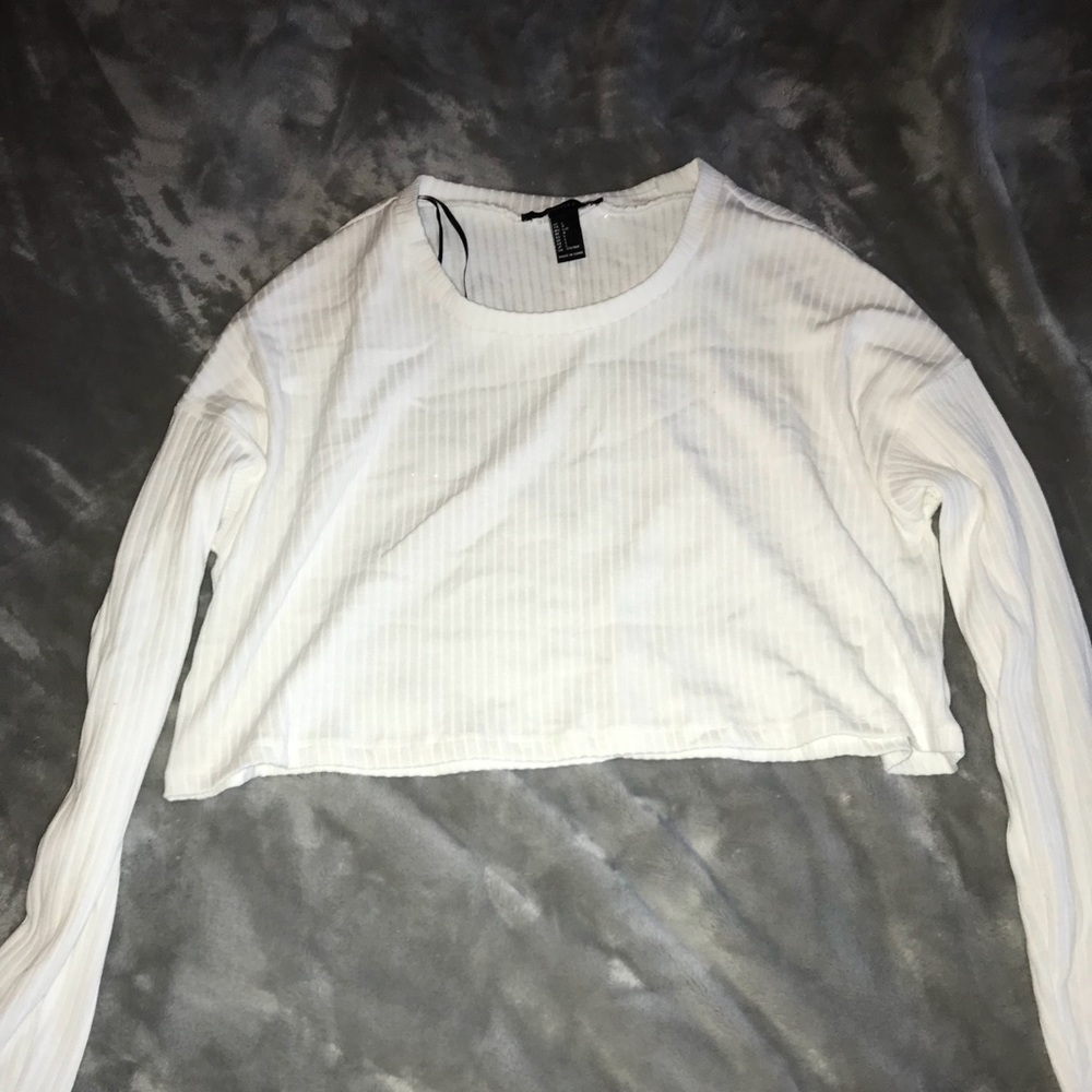 long sleeve crop top